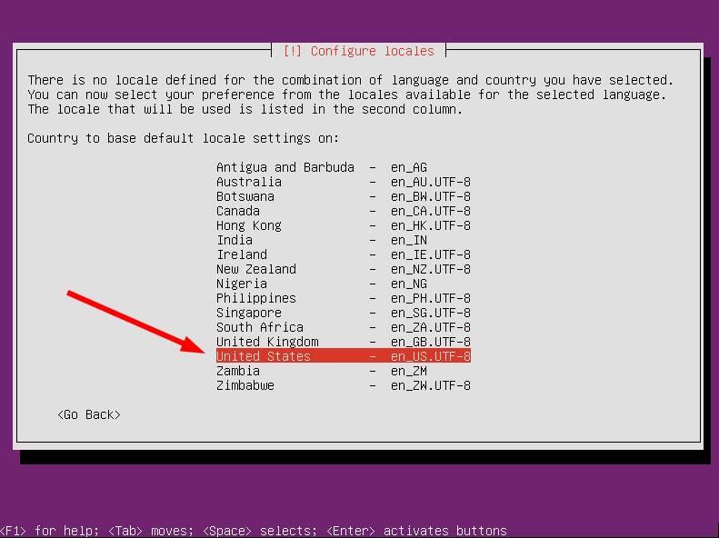 Install Select Locale